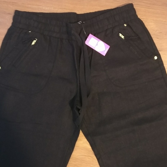 Black Wide Leg Trousers - Picture 2 of 2